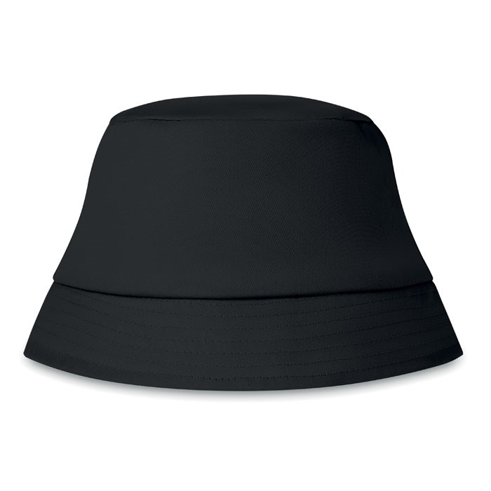 BILGOLA - Zonne-vissershoed katoen 160g - Zwart