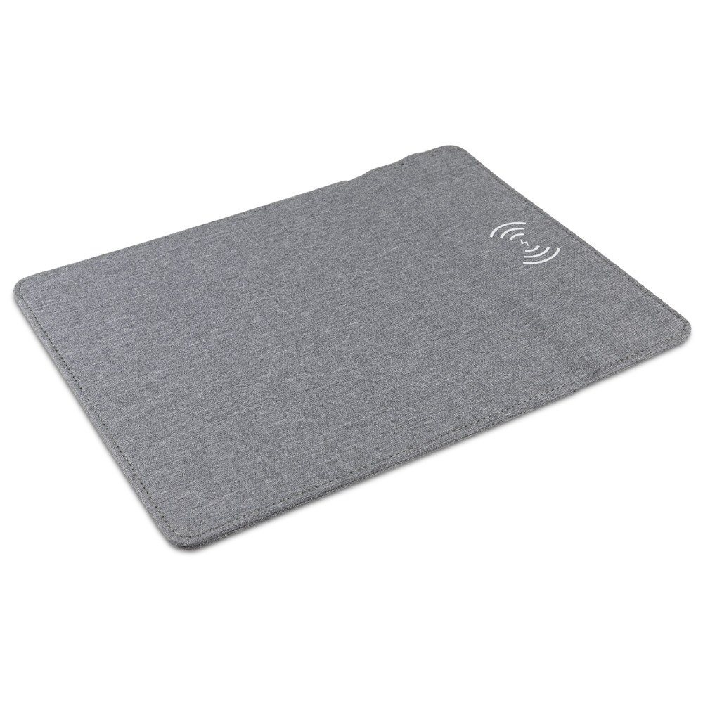 Muismat met draadloos oplaadstation 5W - Grijs